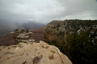 Snow and hail at the Grand Canyon