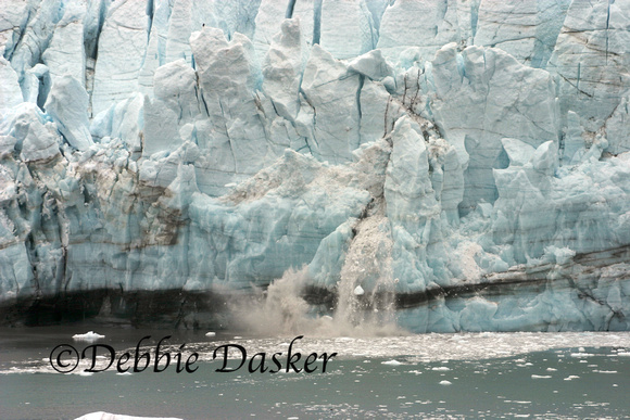 Glacier calving, Glacier Bay, Alaska