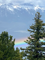 Rainbow seen from top of Sulphur Mountain 2