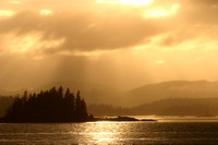 Golden Sunset in Alaska