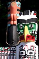 Totem pole in Stanley Park, Vancouver, Canada
